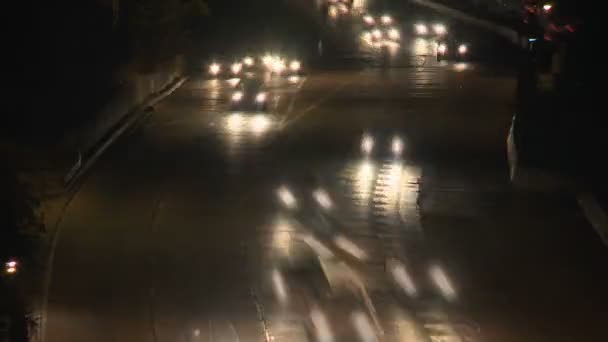 Time Lapse of Freeway Traffic em Los Angeles Califórnia — Vídeo de Stock