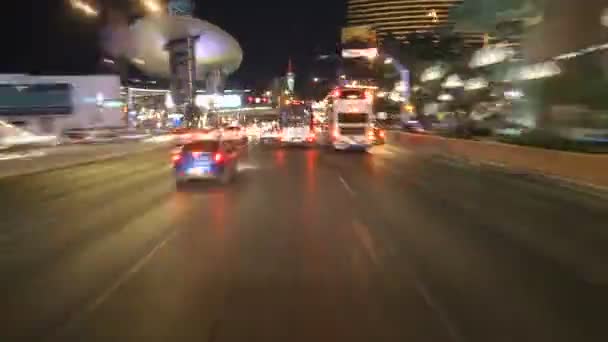 ラスベガスの交差点でトラフィックの時間経過 — ストック動画