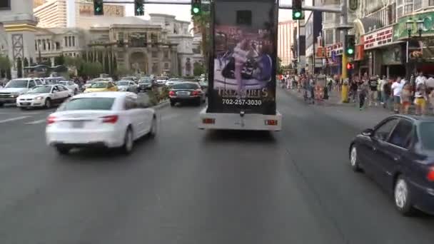 Zaman atlamalı otoyol trafik Downtown los angeles — Stok video