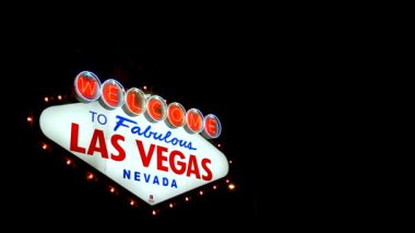 Las vegas çok yakın, hoş geldiniz işareti
