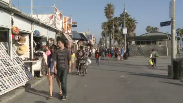 Venedik boardwalk, zaman atlamalı — Stok video