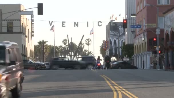 Time Lapse of the Venice Sign — Stock Video