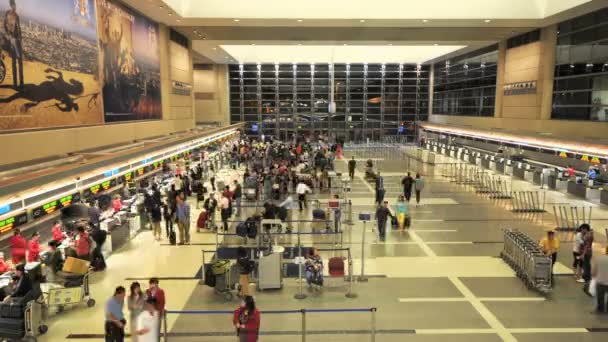 Mezinárodní letiště LAX - časová prodleva, — Stock video