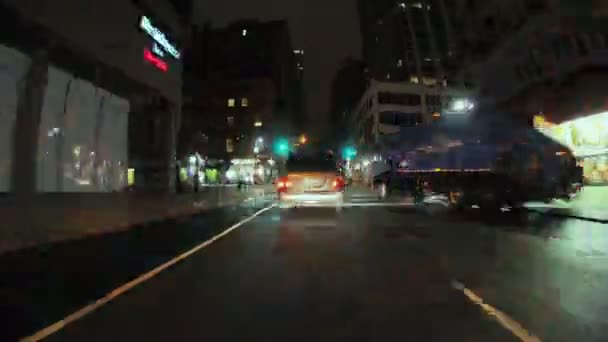 Condução Manhattan - Câmera montada no carro - Time Lapse — Vídeo de Stock