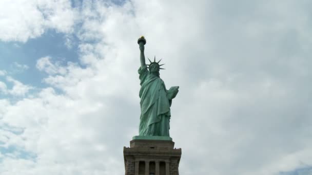 Standbeeld van vrijheid time-lapse — Stockvideo