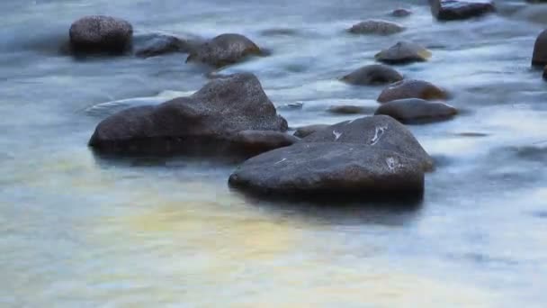 Uklart strømningsvann - forfriskende vann – stockvideo