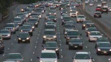 şehir merkezinde trafik los angeles, california
