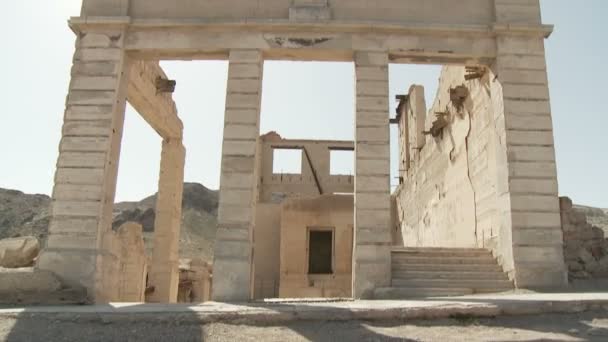 Città fantasma Abbandonare gli edifici — Video Stock