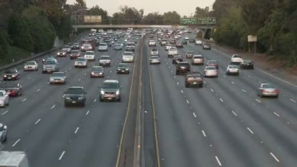 Traffic in Downtown Los Angeles, California — Stock Video