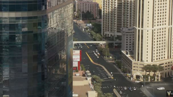 Лас-Вегас трафіку зверху - Уповільнена зйомка — стокове відео