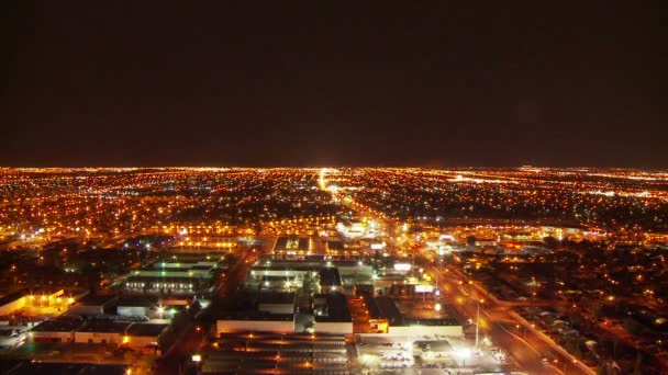 Las vegas verkeer - tijd vervallen overhead — Stockvideo