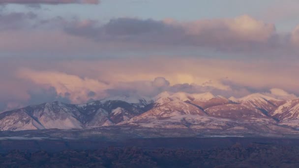 Coucher de soleil sur la montagne Time lapse — Video