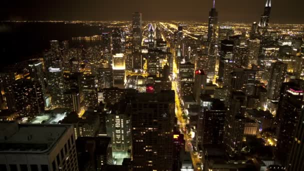 Visão aérea do centro de Chicago - Time Lapse — Vídeo de Stock