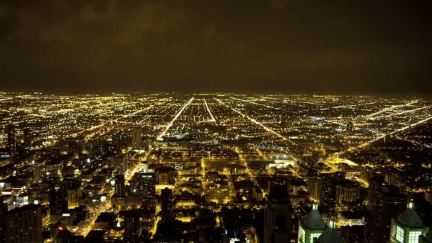 Vue aérienne du centre-ville de Chicago - Time Lapse 