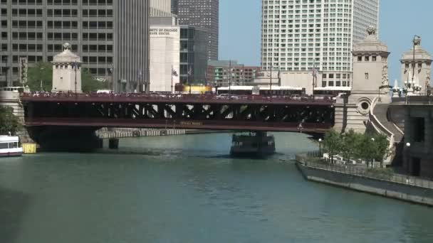 芝加哥河 — 图库视频影像