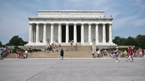 Memorial Lincoln washington dc — Video Stock