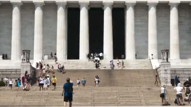 Monumento a Lincoln washington dc — Vídeo de stock