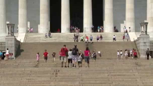 林肯纪念堂华盛顿特区 — 图库视频影像