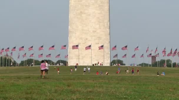 华盛顿 dc 纪念碑的时间推移 — 图库视频影像