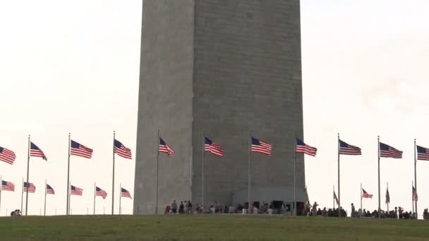 Upływ czasu pomnika washington dc — Wideo stockowe