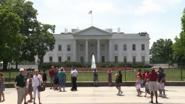 Het witte huis - washington dc — Stockvideo