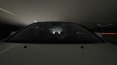 Açık sürüş cam - zaman atlamalı monte edilmiş.