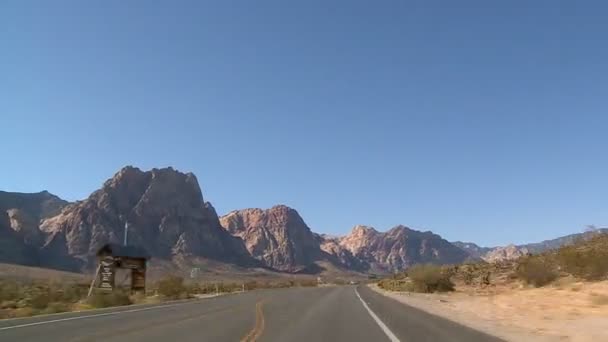 Impulsión del desierto de Nevada - lapso de tiempo — Vídeos de Stock