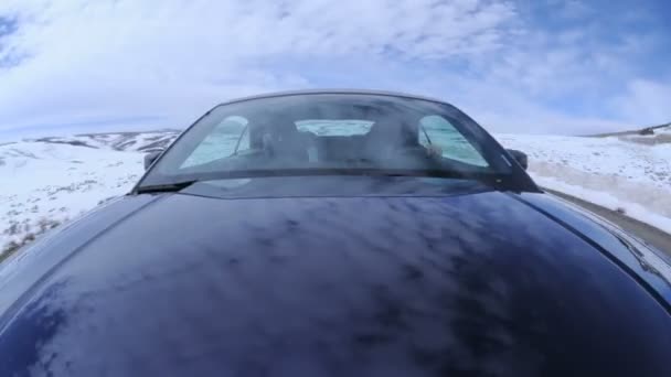 Передняя консольная водительская кама - время покажет — стоковое видео