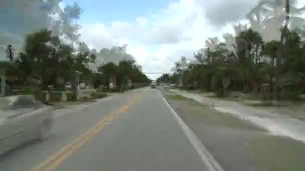 Condução tropical - Telhado montado Car Cam — Vídeo de Stock