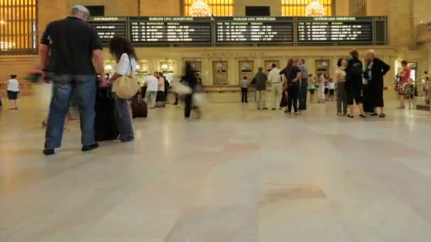 Grand Central Station Time Lapse — Stock Video