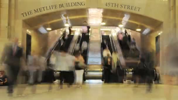 Grand central station tidsinställd — Stockvideo