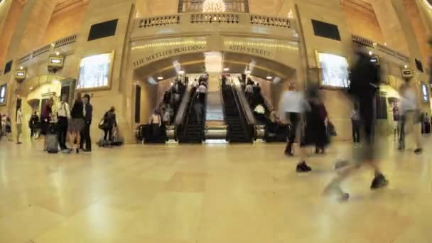 大中央车站的时间间隔 — 图库视频影像