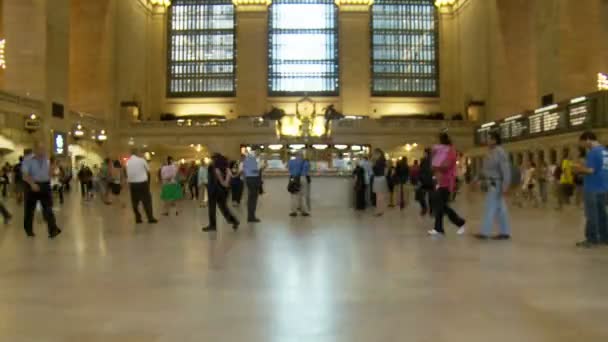 Lembaran Waktu Grand Central Station — Stok Video