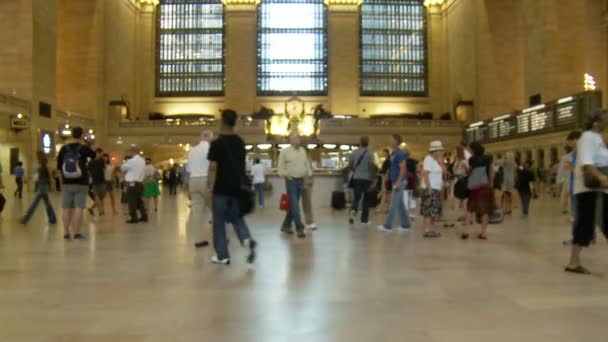 Grand Central Station Time Lapse — Stock Video