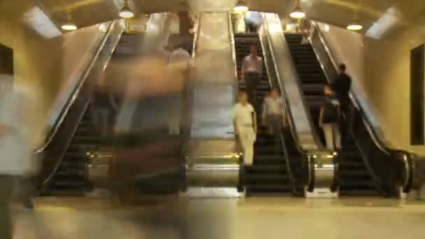 Zeitraffer am Hauptbahnhof — Stockvideo