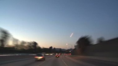 Los angeles - araç monte edilmiş kamera - timelapse