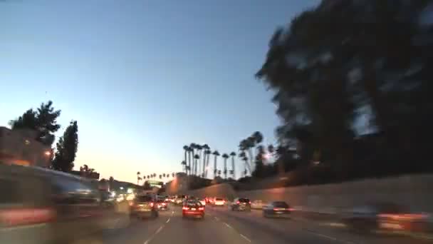 Los Angeles - Car Mounted Camera - Timelapse — Stock Video