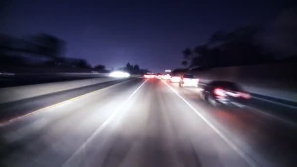 Los angeles - Auto montierte Kamera - Zeitraffer — Stockvideo