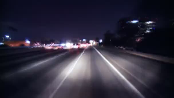 Los Angeles - Caméra montée sur voiture - Timelapse — Video