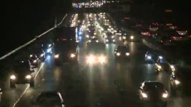 gece de Los angeles trafiği