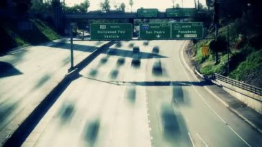 Los angeles otoyol trafik - zaman atlamalı