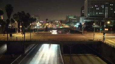gece de Los angeles trafiği