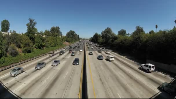 Time Lapse of Urban Freeway Traffic — Stock Video