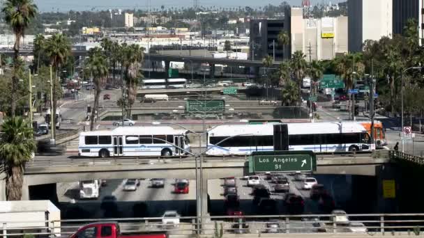 Heavy Downtown Traffic — Stock Video