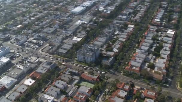 Letecký pohled na předměstí Los Angeles California — Stock video