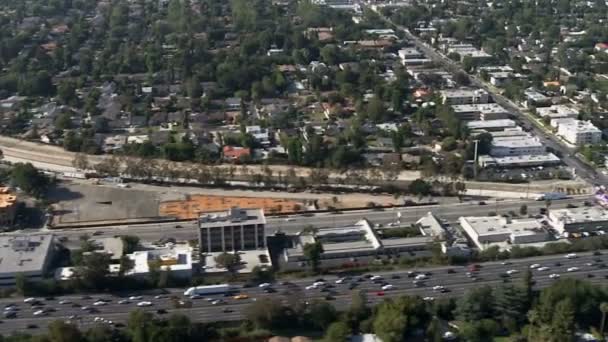 Vue Aérienne De La Banlieue De L'autoroute De Los Angeles Californie 