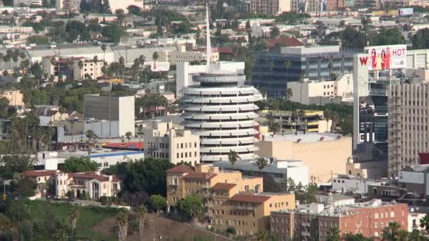 Центр міста Лос-Анджелес трафіку - Уповільнена зйомка — стокове відео