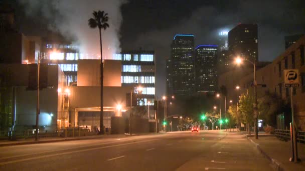 LA Freeway à noite — Vídeo de Stock