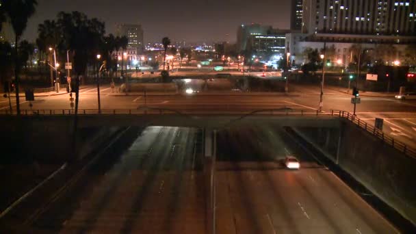 Tráfego rodoviário da cidade de Los Angeles — Vídeo de Stock