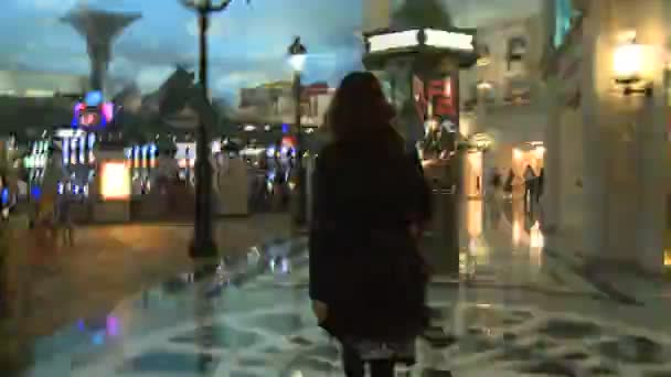 Лас-Вегас казино ходьби через — стокове відео